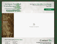 Tablet Screenshot of grimesnaturallandscape.com